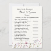 Faire-part Jeu de douche de mariée et de mariée fleur sauvage (Devant)