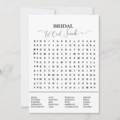 Faire-part Jeu de douche nuptiale jeu de recherche mot modern (Devant)