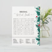 Faire-part Jeu de douche nuptiale noël mot de recherche jeu (Debout devant)