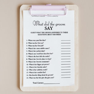 Faire-part Jeu de douche nuptiale pour mariée et mariée