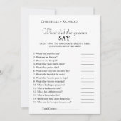 Faire-part Jeu de douche nuptiale pour mariée et mariée (Devant)