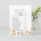 Faire-part Jeu de douche nuptiale pour mariée et mariée (Debout devant)