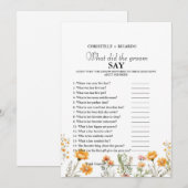 Faire-part Jeu de douche nuptiale pour mariée et mariée (Devant / Derrière)