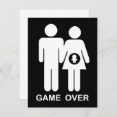 Faire-part Jeu terminé (Devant / Derrière)