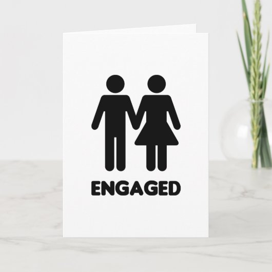 Faire-part Jeune couple fiancé (Devant)