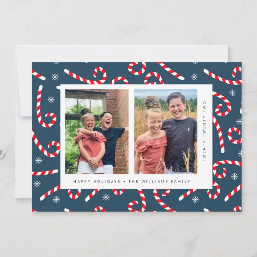 Faire-part JEUX VACANCES Sucres de canne de Noël (Devant)