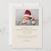 Faire-part Joie À Notre Monde Cream Multiphoto Naissance (Dos)