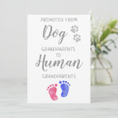 Faire-part Jolie Grossesse Des Grands-Parents Du Chien (Debout devant)