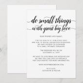 Faire-part Jolies Petites Choses Grand Amour Réduction De Mar (Devant / Derrière)