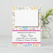 Faire-part Jouets pour filles (Debout devant)