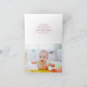 Faire-part JOY. Newborn Girl (Intérieur)