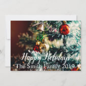 Faire-part Joyeuses fêtes (Devant)