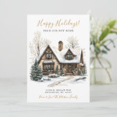 Faire-part Joyeuses vacances Nouvelle maison déménager (Debout devant)