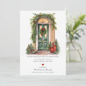 Faire-part Joyeuses vacances Nouvelle maison déménager (Debout devant)