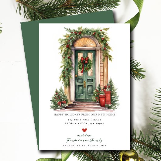 Faire-part Joyeuses vacances Nouvelle maison déménager