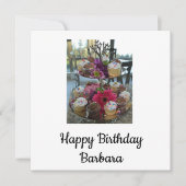 Faire-part Joyeux anniversaire Barbara (Devant)