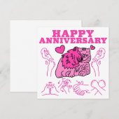 Faire-part Joyeux anniversaire - Conception ASL (Devant / Derrière)