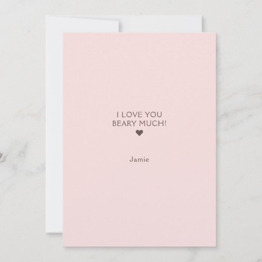 Faire-part Joyeux Anniversaire Maman Ours Vous Aimez Beaucoup (Dos)