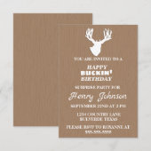 Faire-part Joyeux Buckin' Birthday Surprise Party (Devant / Derrière)