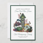 Faire-part Joyeux Halloween Gothique Nouvelle Maison Vacances (Devant)