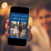 Faire-part Joyeux Jour après le Mariage de la photo de parti 