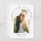 Faire-part Joyeux Jour après le Mariage photo de l'arc de fêt (Devant)