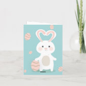 Faire-part Joyeux lapin de Pâques (Dos)