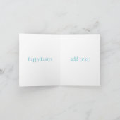 Faire-part Joyeux lapin de Pâques (Intérieur)