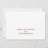 Faire-part Joyeux Marié Merriest Mariage Noël Fête (Dos)