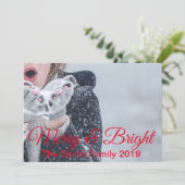 Faire-part Joyeux Noël (Debout devant)