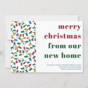 Faire-part Joyeux Noël à la nouvelle famille des lumières