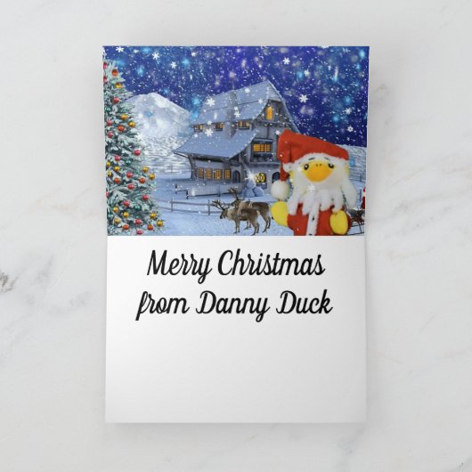 Faire-part Joyeux Noël de Danny Duck (Intérieur)