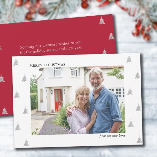 Faire-part Joyeux Noël de New Home Simple Photo Moving