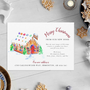 Faire-part Joyeux Noël de notre nouvelle adresse de déménagem