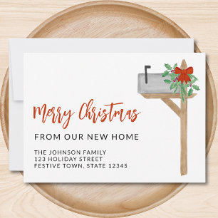 Faire-part Joyeux Noël de notre nouvelle boîte aux lettres