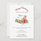 Faire-part Joyeux Noël de notre nouvelle maison Adresse mobil (Devant)