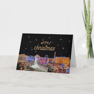 Faire-part Joyeux Noël Las Vegas Card