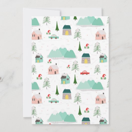 Faire-part Joyeux Noël Nouveau Accueil Photo Maison de la mon (Dos)