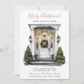 Faire-part Joyeux Noël Nouveau Accueil Porte avant Déménageme (Devant)