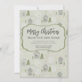 Faire-part Joyeux Noël Nouveau Accueil Village nordique Démén (Devant)