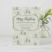 Faire-part Joyeux Noël Nouveau Accueil Village nordique Démén (Debout devant)