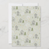 Faire-part Joyeux Noël Nouveau Accueil Village nordique Démén (Dos)