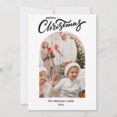 Faire-part Joyeux Noël Photo Collage 2024 Calendrier (Devant)