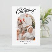 Faire-part Joyeux Noël Photo Collage 2024 Calendrier (Debout devant)