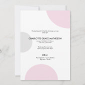 Faire-part Joyeux Nouvel An Nouvel Enfant Fille Rose 2e enfan (Dos)