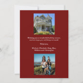 Faire-part Joyeux | Nouvelle maison pour les fêtes Porte Roug (Dos)