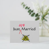 Faire-part Just UN-Marié - carte postale (Debout devant)