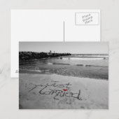 Faire-part Juste carte postale mariée (Devant / Derrière)