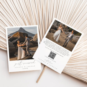 Faire-part Juste marié 2 Photo QR Code Mariage