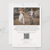 Faire-part Juste marié 2 Photo QR Code Mariage (Dos)